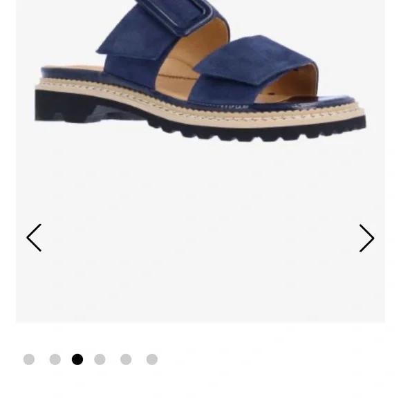 L’Amour Des Pieds Dalbir Blue Suede Sandals - Picture 3 of 6